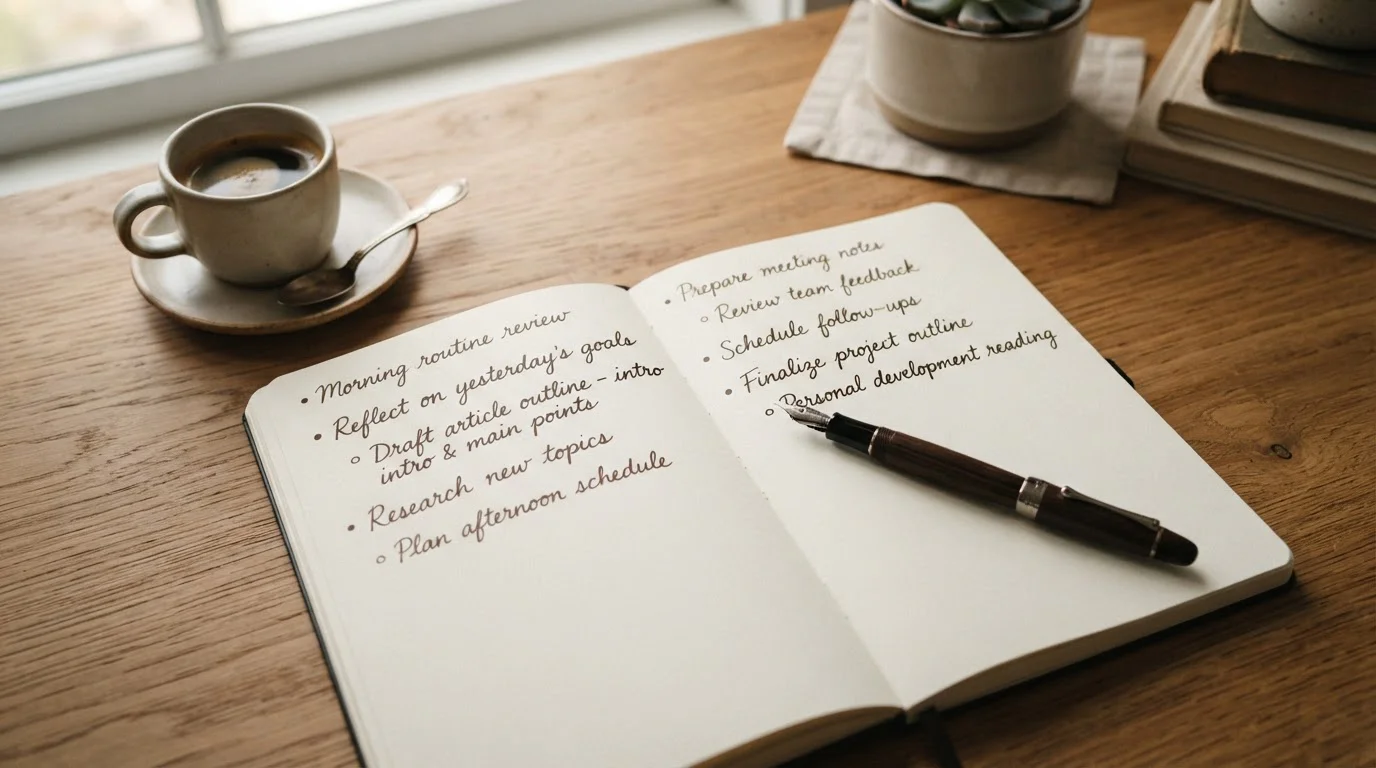 Otevřený notes s poznámkami k šesti provozovatelům přijímajícím NeteraPay peněženku