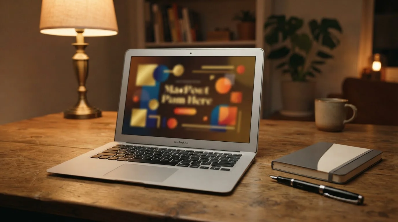 Notebook s obrazovkou zobrazující uvítací bonusový banner českého online kasina